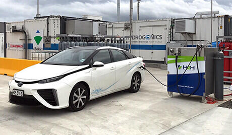 水素充填のテスト