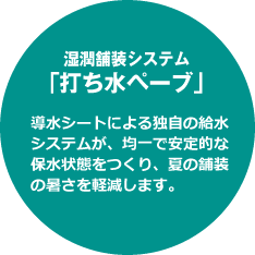 湿潤舗装システム「打ち水ペーブ」