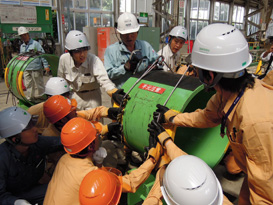 土木職50人、建築職68人、設備職21人、機電職21人、災害防止協会会員40人の、計200人が参加